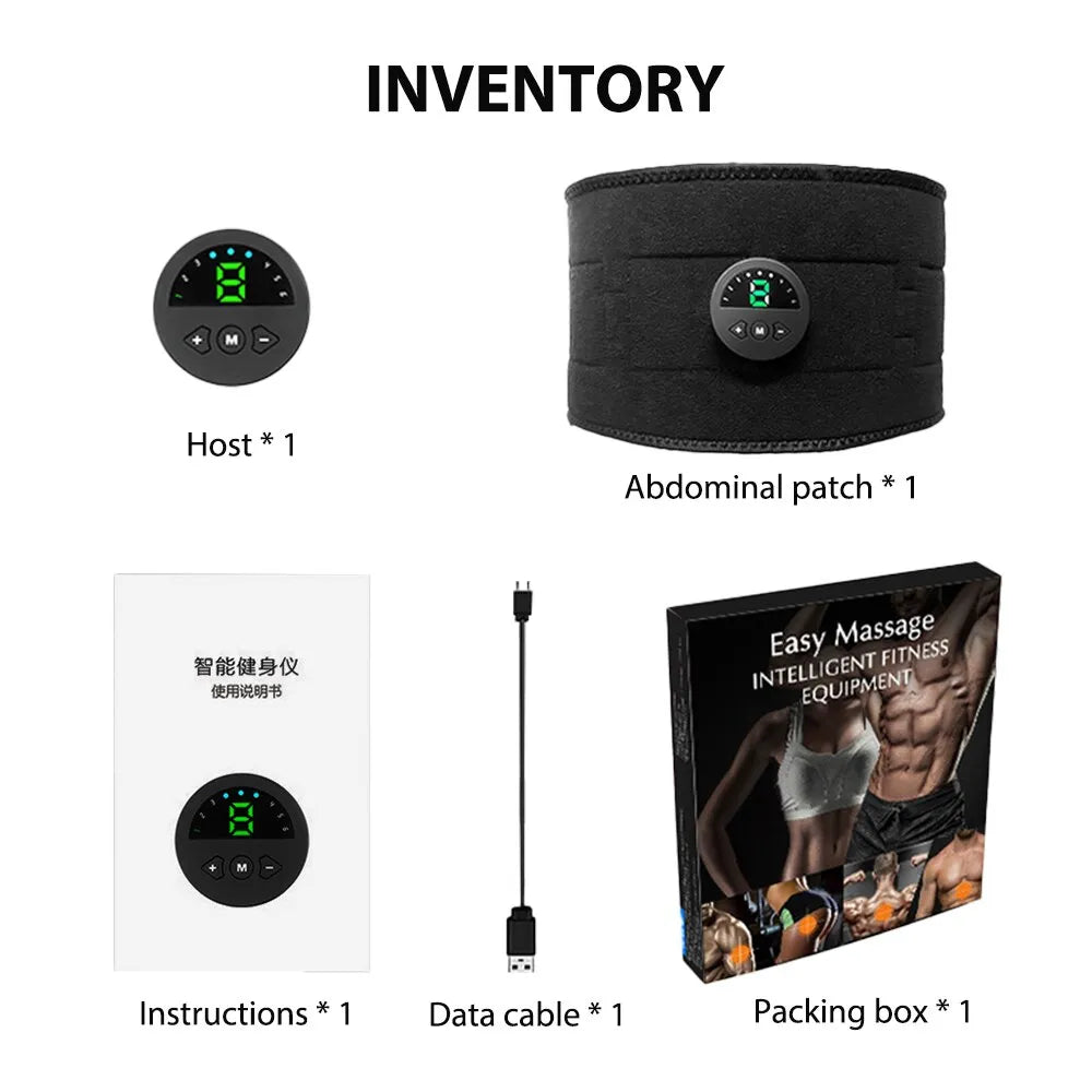Muscle Massager EMS Abdominal Belt Electric Muscle Stimulation