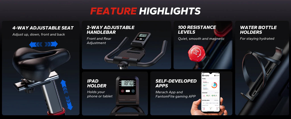 Exercise Bike Indoor Cycling Magnetic Resistance
