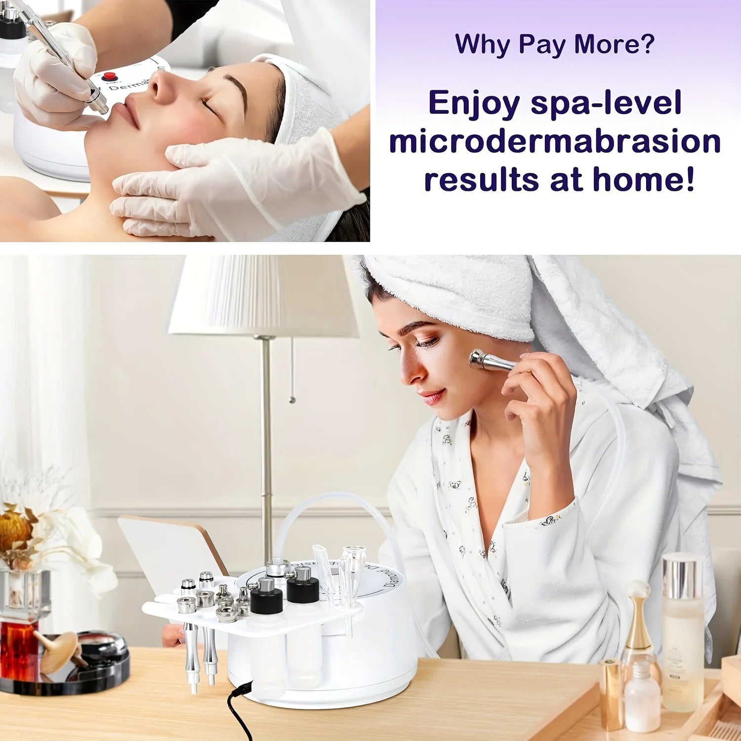 3-in-1 Diamond Microdermabrasion Machine – Facial Exfoliation