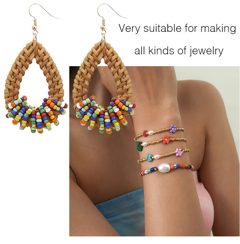 20000PCS 2mm Glass Seed Beads Jewelry Making Kit – Multicolor Tiny Beads Set