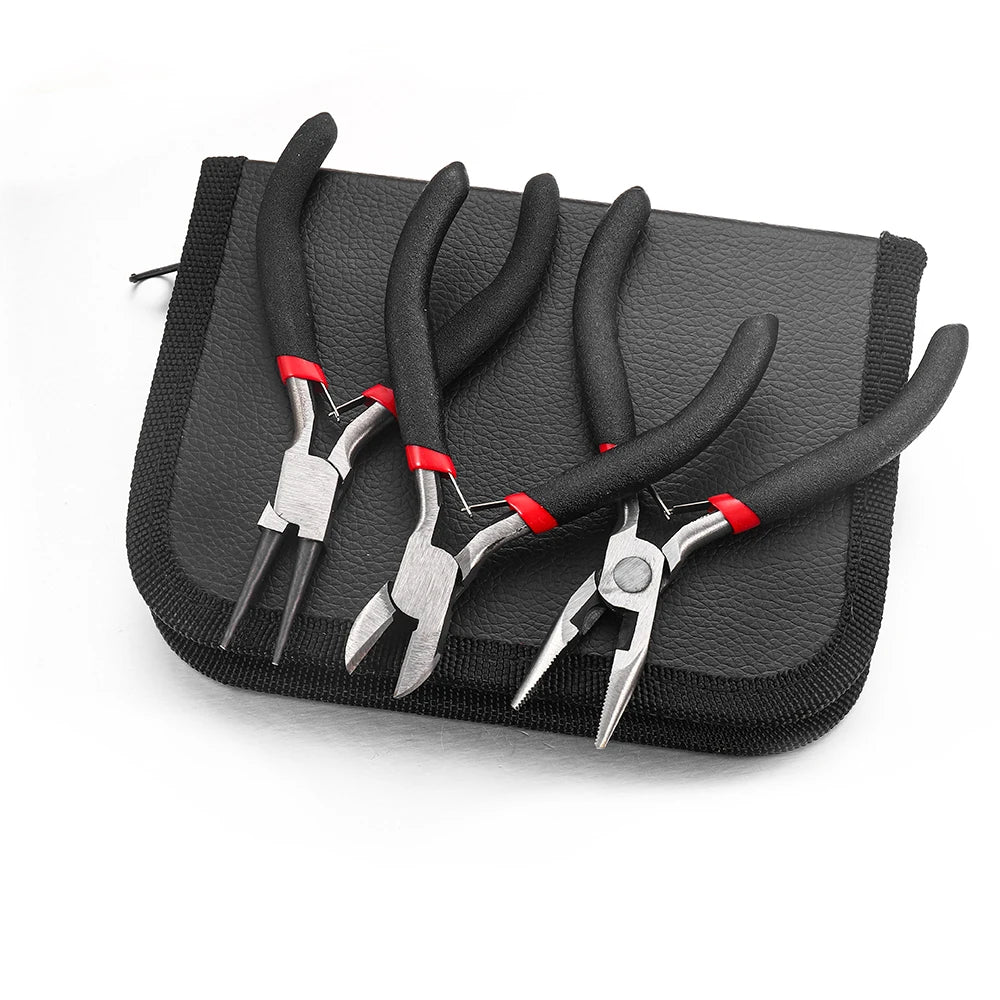 Jewelry Making Tools Kit – Pliers, Jump Ring Opener, Awl, Thread & Scissors Set for Jewelry