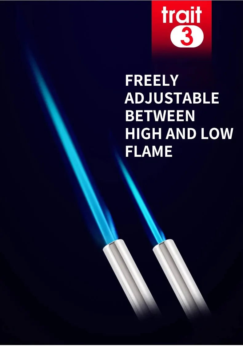 Outdoor Camping Gas Burner Gas Torch Flame Gun Welding Torch Cooking Flame Gun Blow for BBQ Camping Cooking