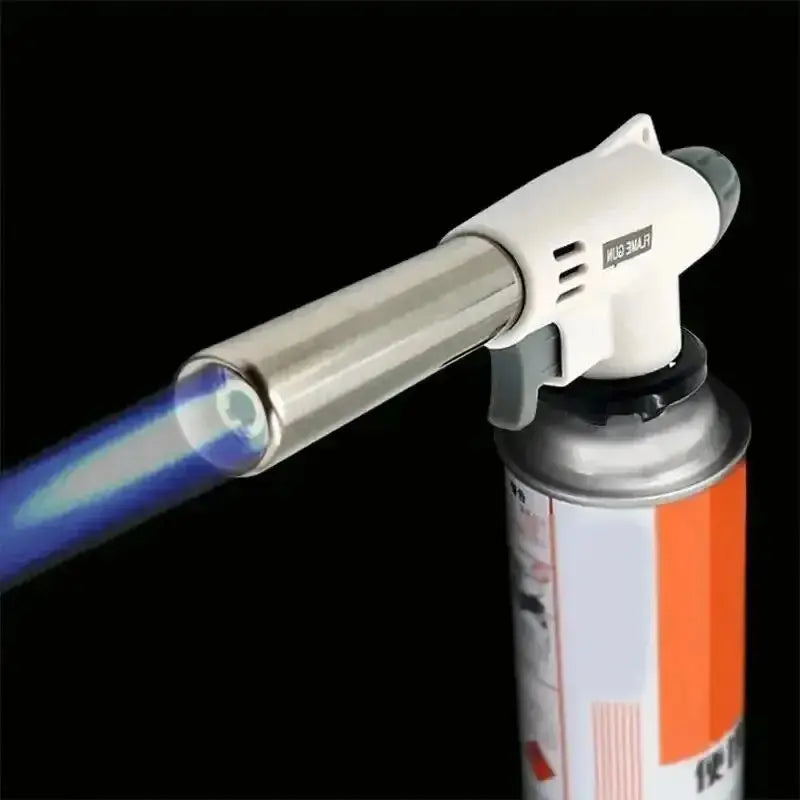 Outdoor Camping Gas Burner Gas Torch Flame Gun Welding Torch Cooking Flame Gun Blow for BBQ Camping Cooking
