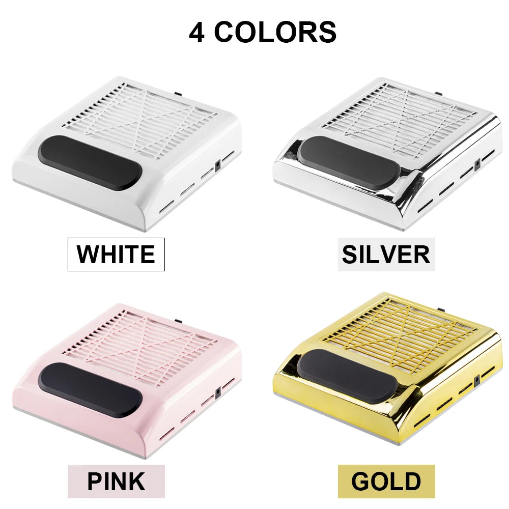 Nail Dust Collector Manicure Machine Tools Strong Power Nail Vacuum