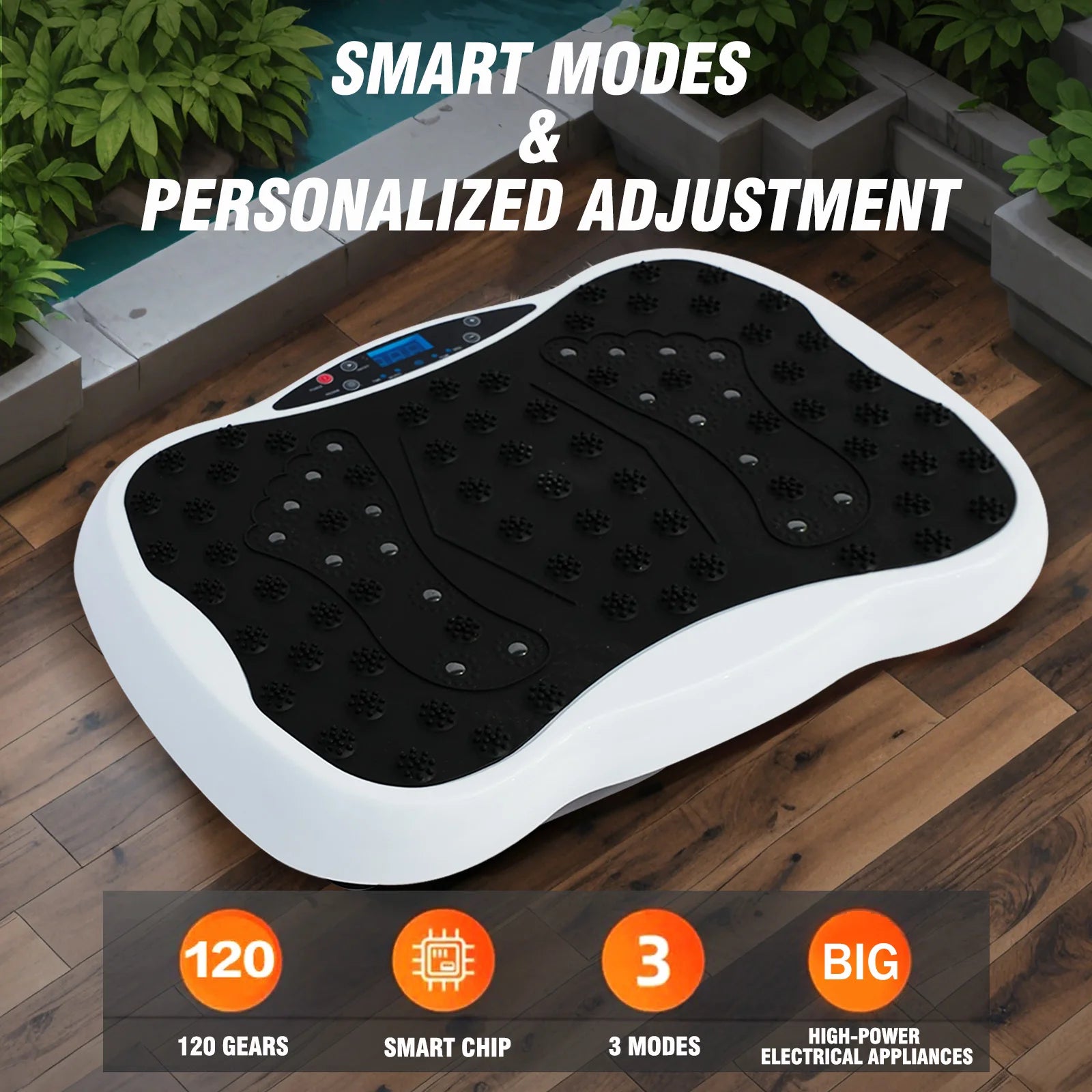 Full-Body Vibration Plate Exercise Machine Equipment Workout 330lbs