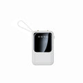 Portable power bank built-in 4 charging 10000mAh cables LED light Type-C/USB