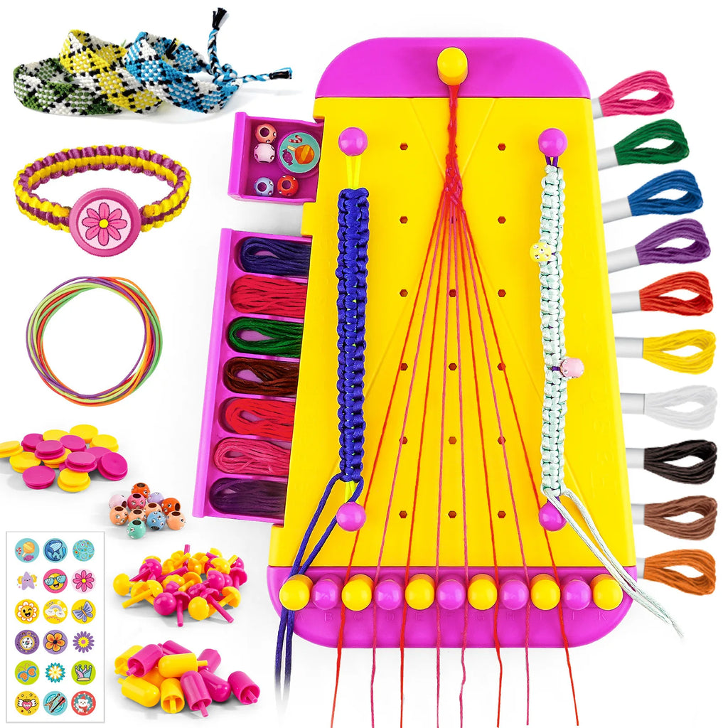 DIY Friendship Bracelet Making Kit for Kids, Creative Jewelry Craft Set