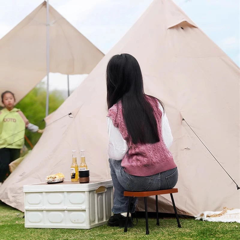 Camping Stool Portable Collapsible Seat for Outdoor Fishing Hiking Ultra-Light Plastic Aluminum Alloy Camping Picnic Stools
