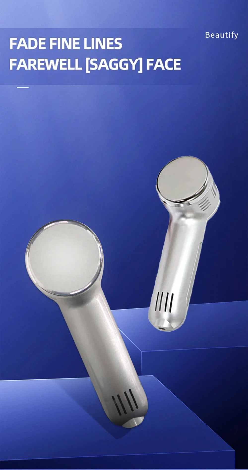 Facial Skin Care Hot and Cold Handheld Hammer Therapy Skin Rejuvenation Device