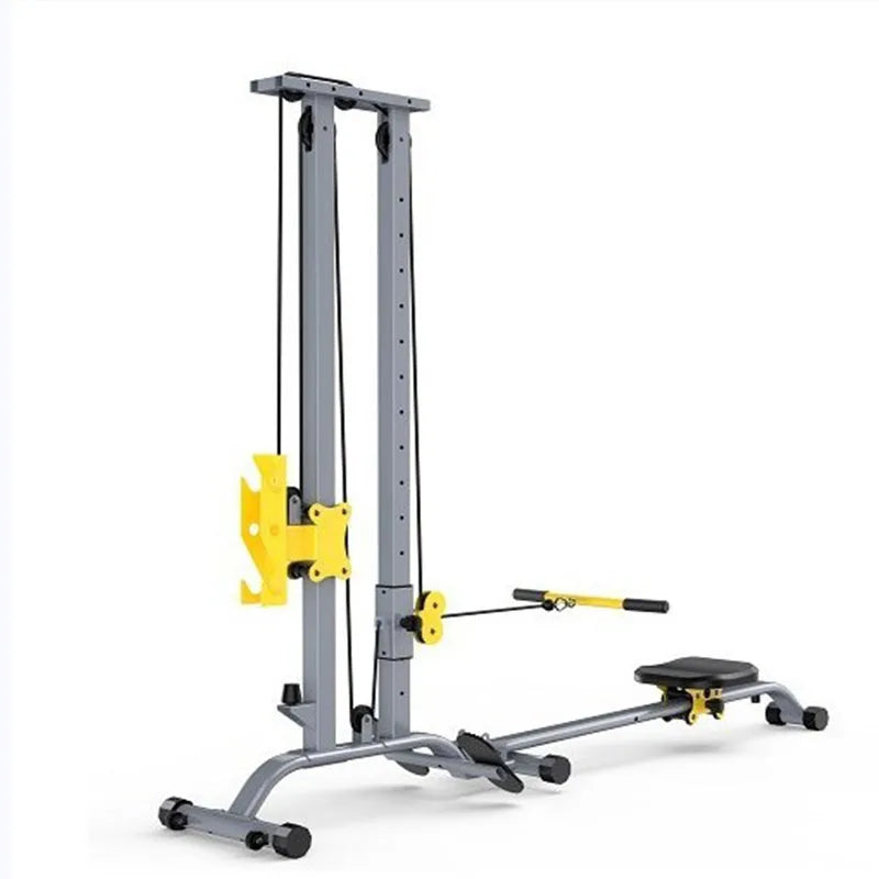 Multifunctional Rowing Machine, Fitness Equipment, High Pull Frame, dumbbell