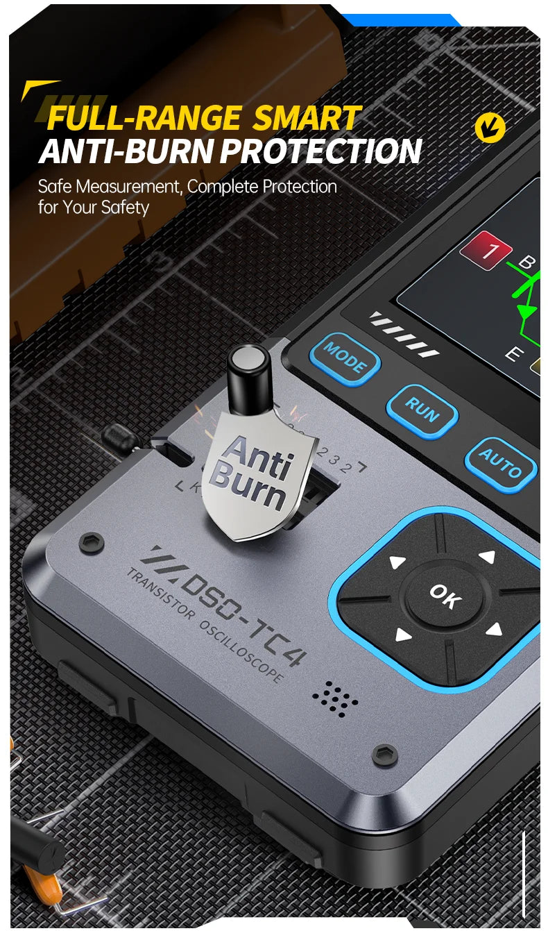Digital Oscilloscope DSO-TC4 Upgrade 3 in 1  10MHz 48Ms/s Transistor Tester