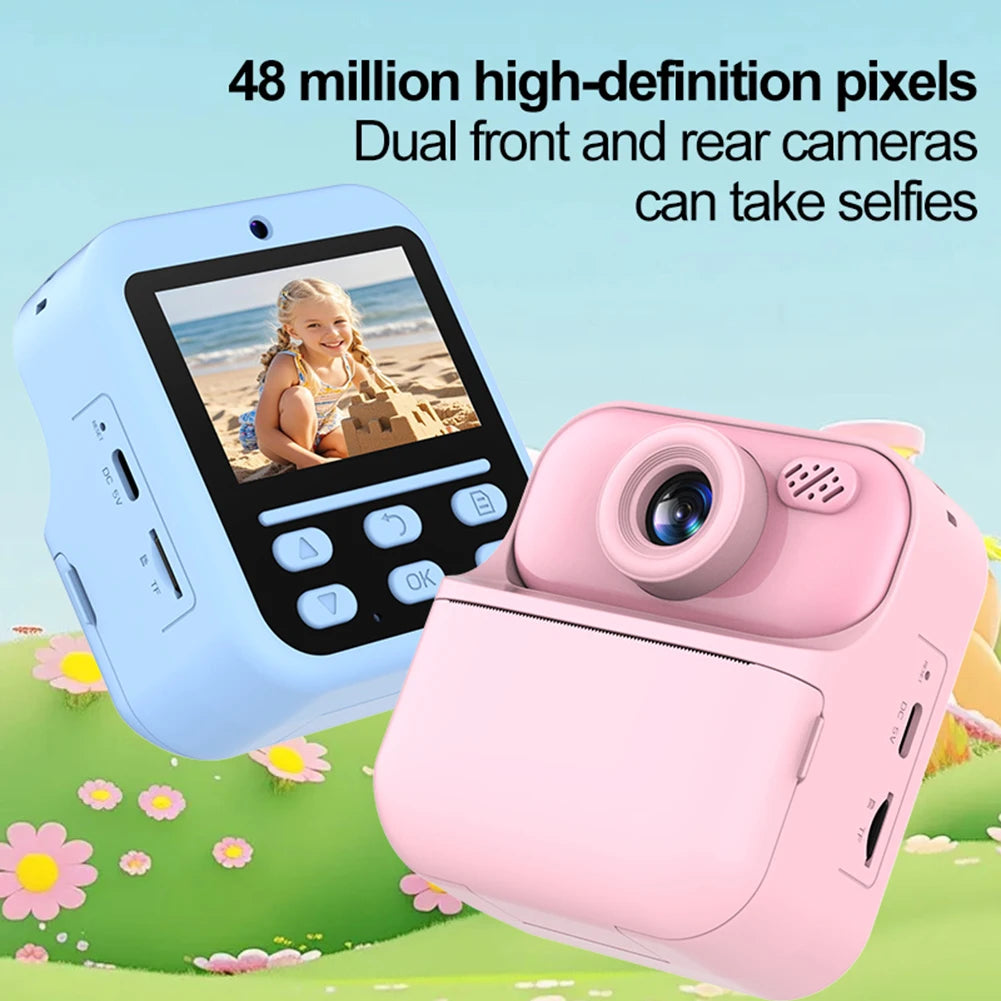 Kids Camera Instant 1080P HD Selfie Digital Camera