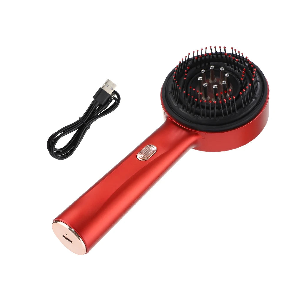 Deep Kneading Massage Comb, Red Light Therapy Scalp Massager