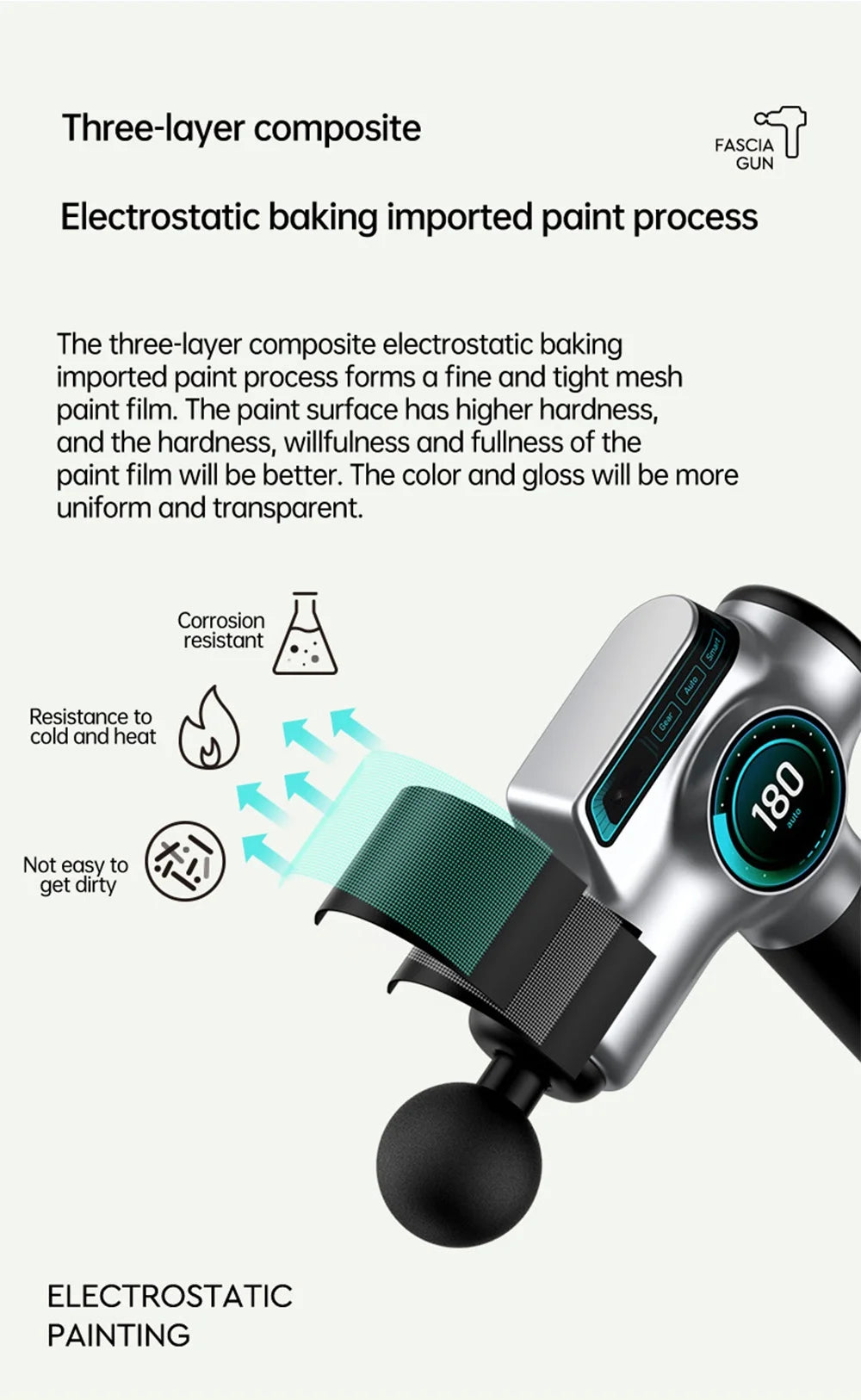 99-Speed Deep Tissue Percussion Massage Gun with Multiple Attachments for Muscle Recovery