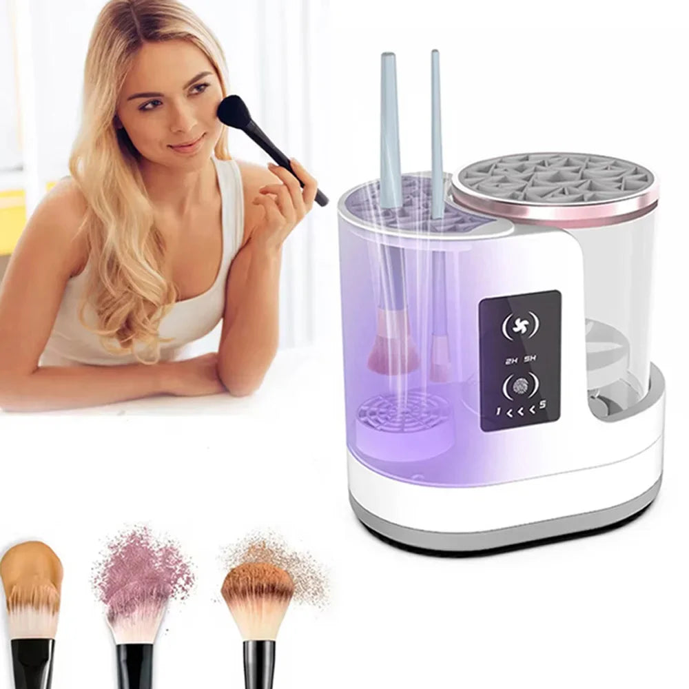 Electric Makeup Brush Cleaning Machine Beauty Tool Accessories USB Charging Makeup Brush Cleaning And Dryer Ladies' Holiday Gift