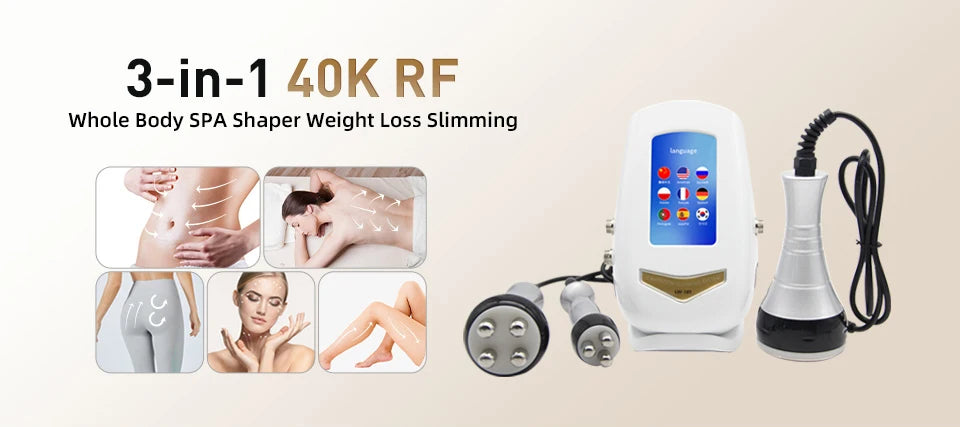 RF Body Massager Machine 3-in-1 40K