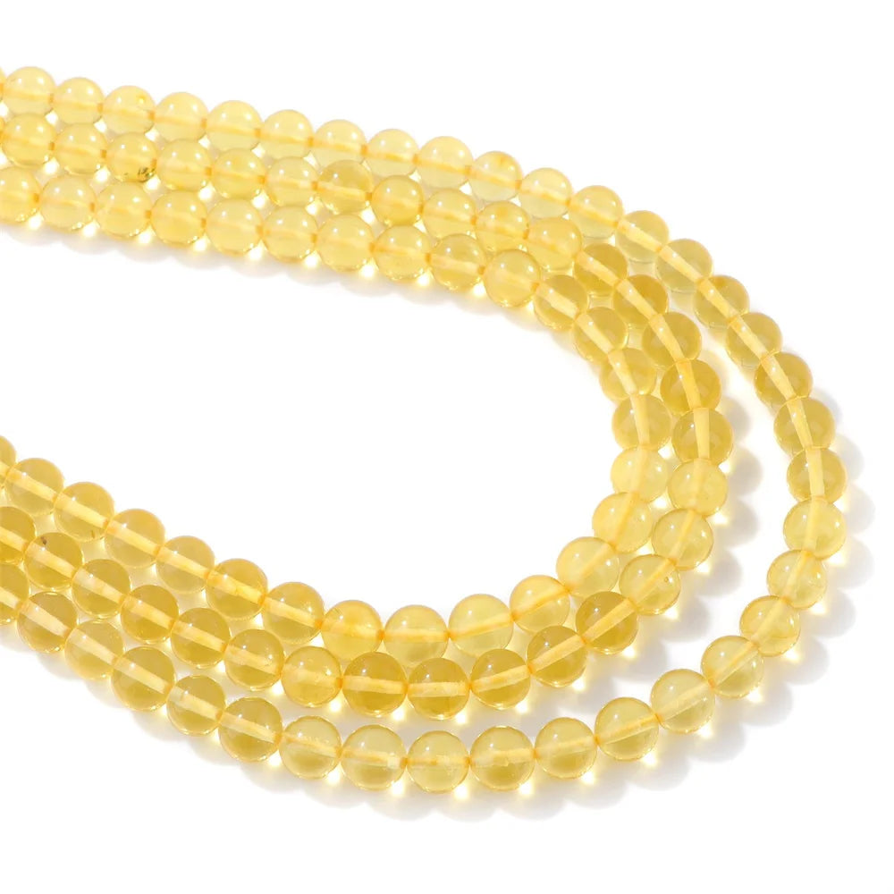 Amber Beads Round Oval Irregular Genuine Ambers Gem Stone Beads For Jewelry Making
