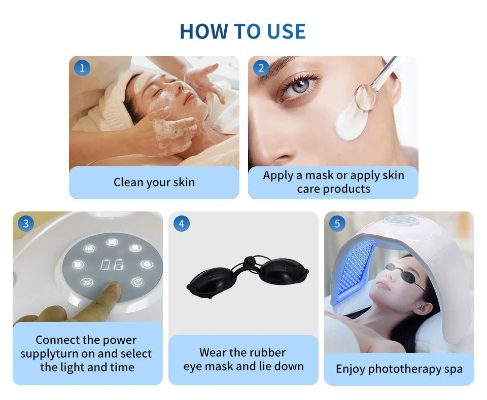 Photon Skin Rejuvenation Beauty Machine Facial Beauty Massage Device Electric Face Clean Massager Face Skin CareHome Devices