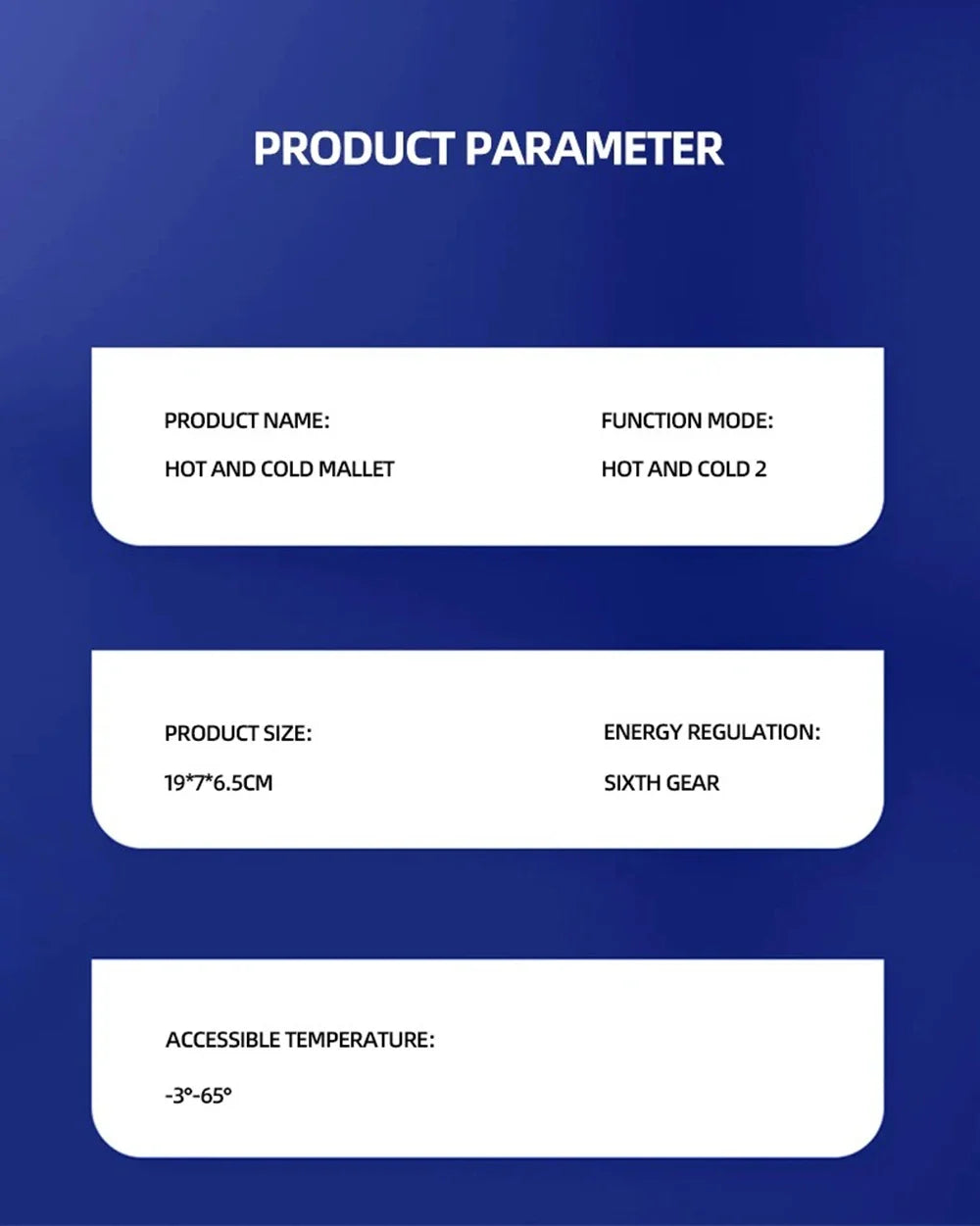 Portable Home Use Skin Care Hot and Cold Facial Hot Cold Handheld Hammer Ultrasound Therapy Face Beauty Skin Rejuvenation Device