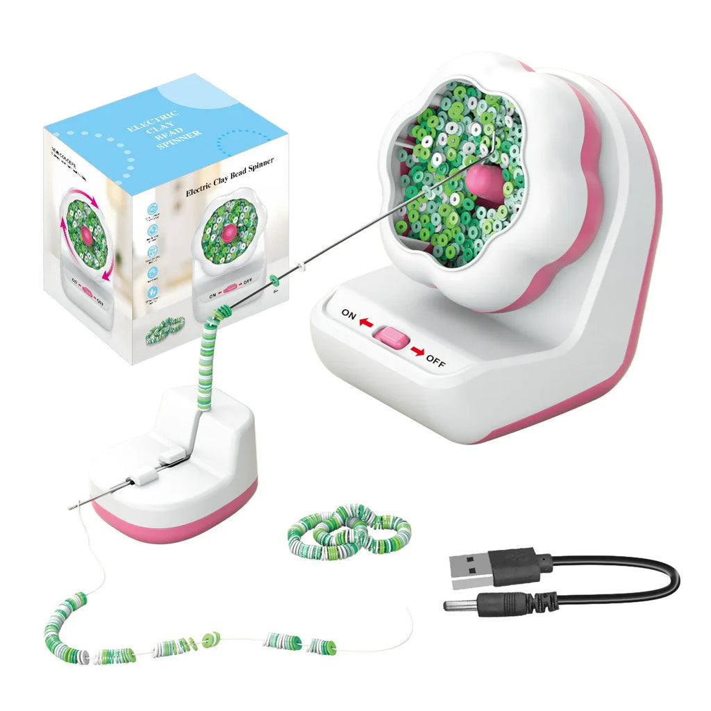 Bead Spinner Automatic Bracelet Beading Machine Jewelry Making Device Electric