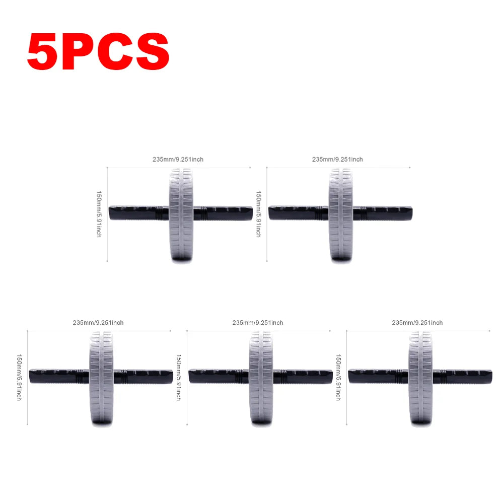 Workout AB Roller 1-5PCS  No Noise Abdominal Trainer Non-slip