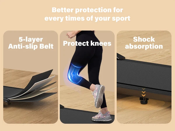 300lbs Treadmill for Home Treadmills Walking Pad LCD Digital Data Display