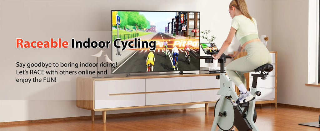 Exercise Bike, 32-Level Magnetic Resistance Stationary Bikes for Home