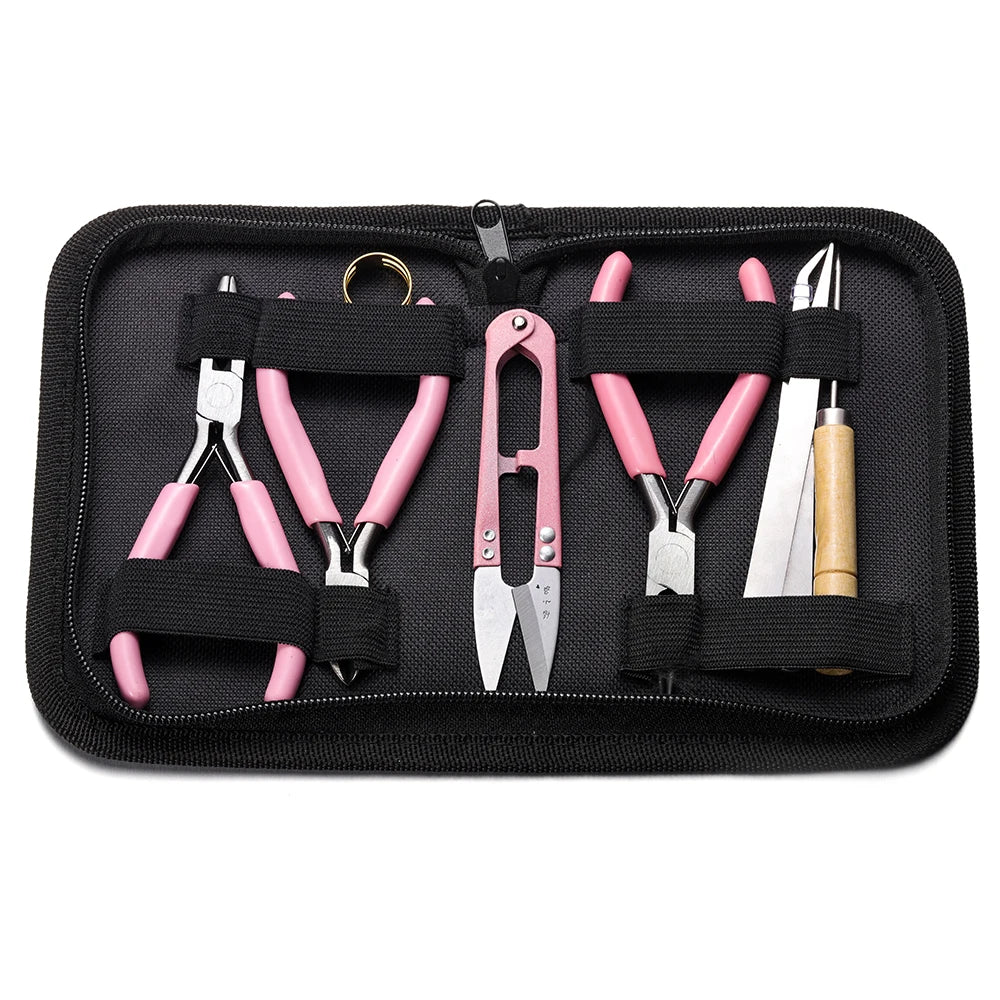 Jewelry Making Tools Kit – Pliers, Jump Ring Opener, Awl, Thread & Scissors Set for Jewelry