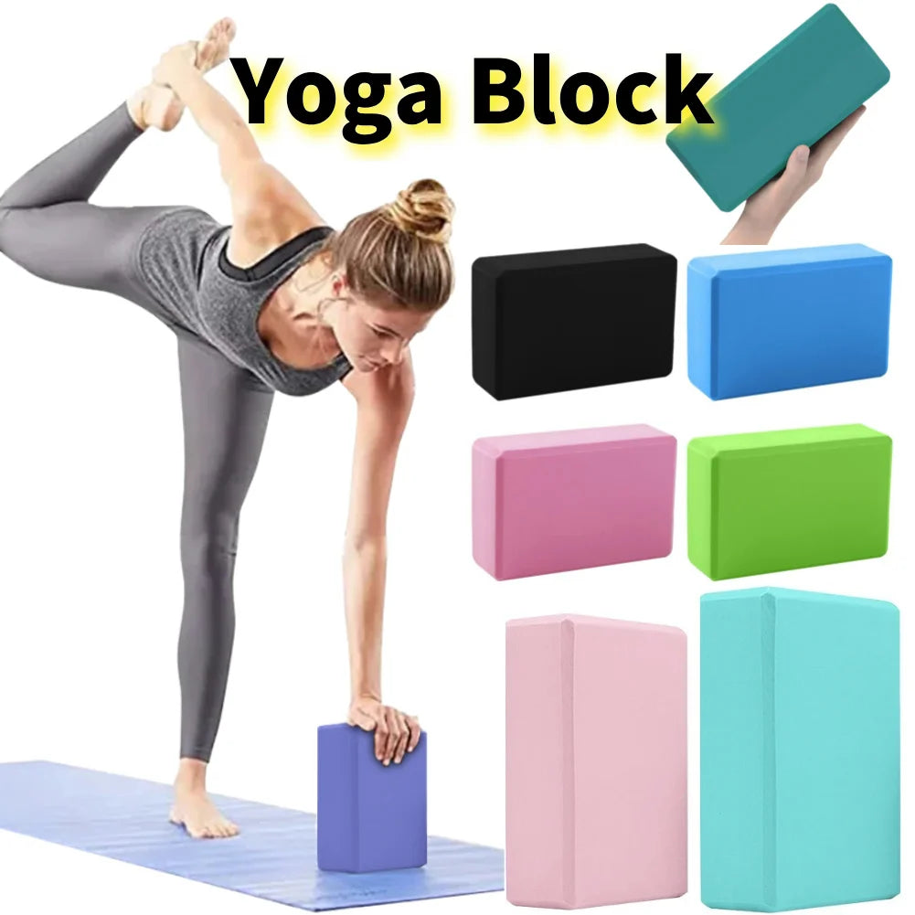 Yoga Building Blocks Cubes Pilates Bricks Reinforcement Sports