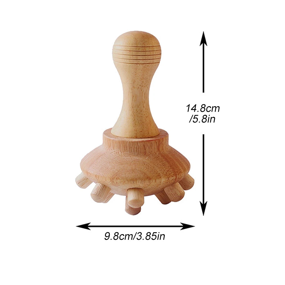 Wood Therapy Massage Tool for Body Sculpting – Wooden Lymphatic Drainage Massager for Cellulite Reduction