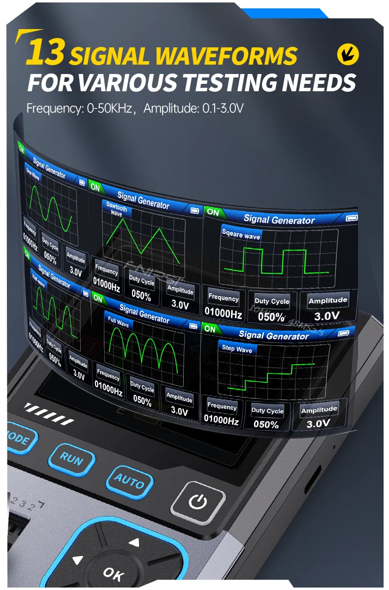 Digital Oscilloscope DSO-TC4 Upgrade 3 in 1  10MHz 48Ms/s Transistor Tester