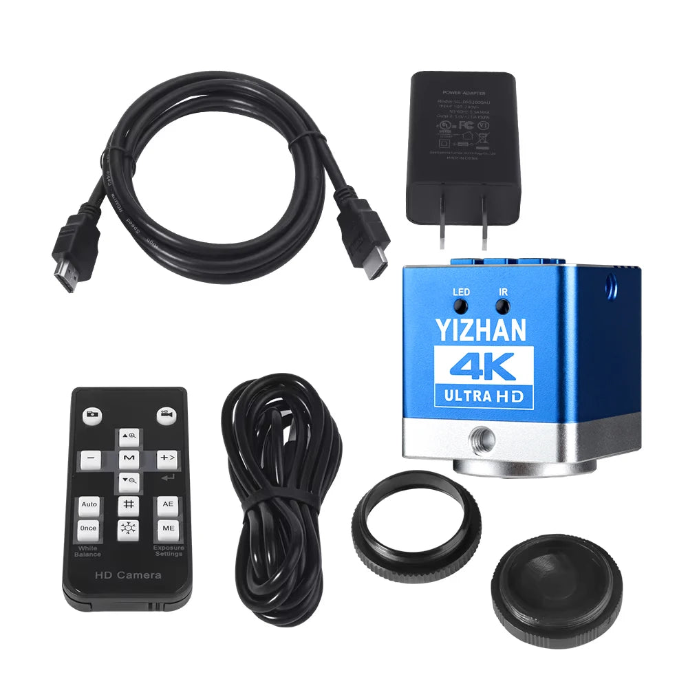 Digital Microscope for Electronics 4K 1080P HD Industrial Cameras 60MP 48MP 130X Lens C-mount