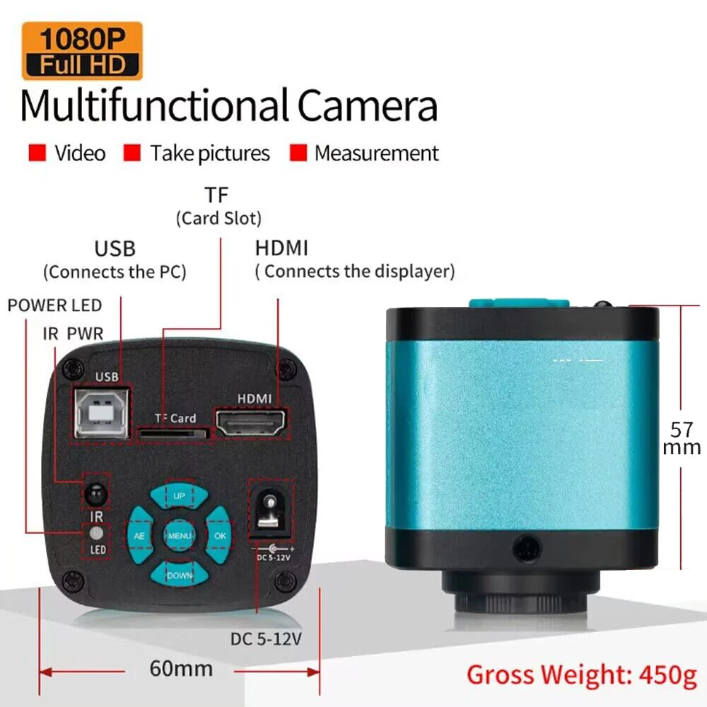 HD Digital Microscope For Soldering 60MP 48MP 13MP 4K HDMI USB