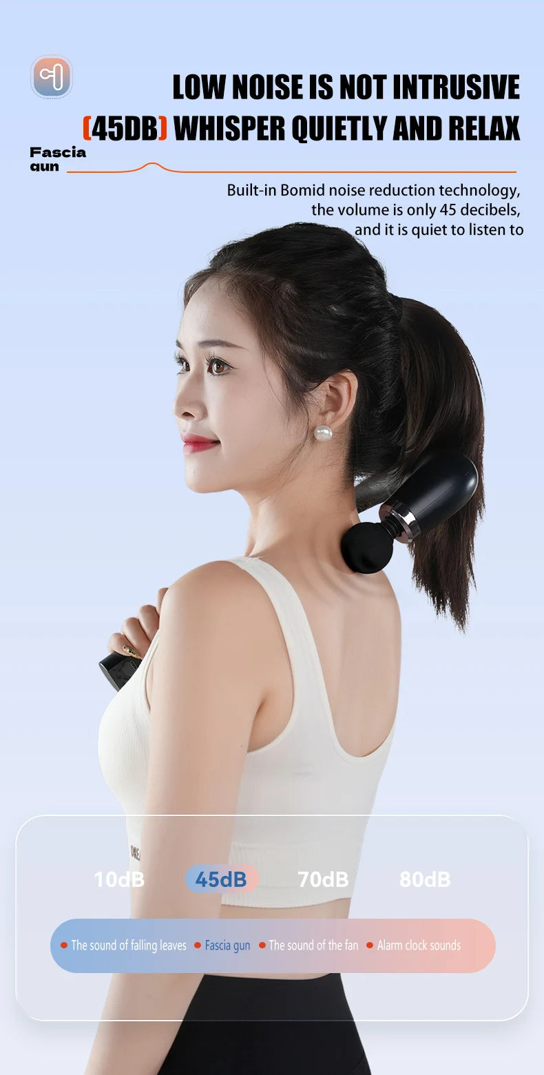 Electric Fascia Gun Massager Body Relaxation Trigger Point Massage Machine