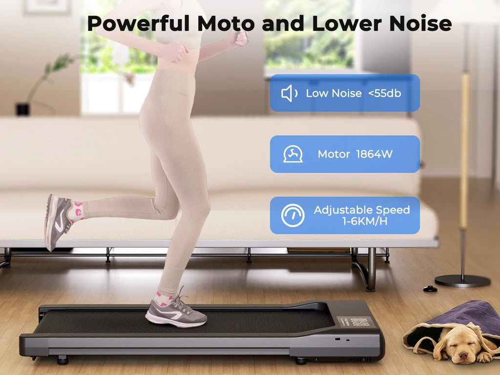 Treadmill 2in1 Treadmills for HomeRemote Control LCD Display Adjustable Speed