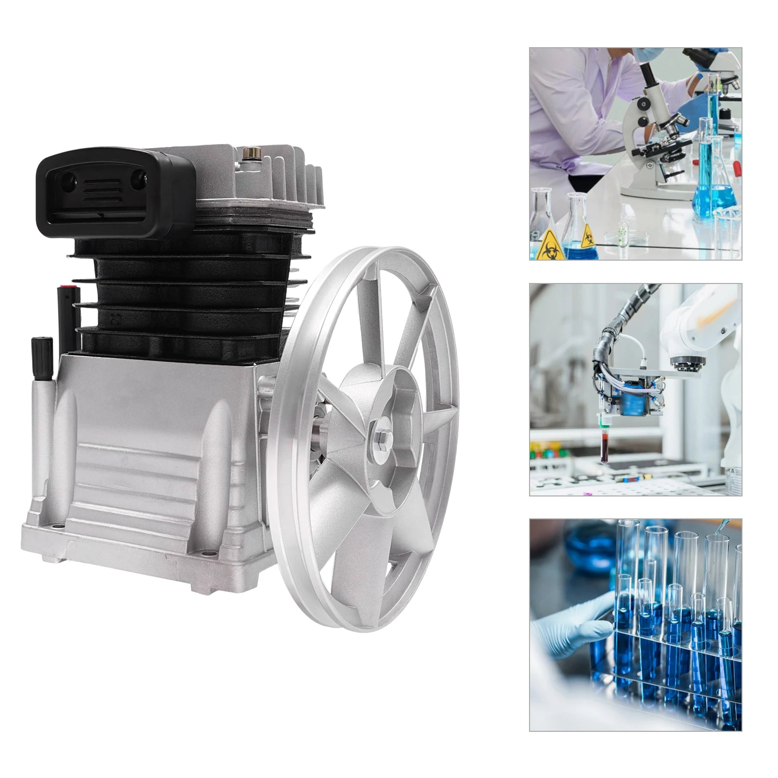 Air Compressor Pump Head Air Compressor Head with 2 Cylinders 960RPM 3HP