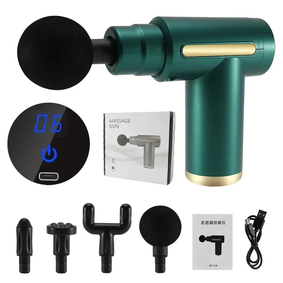 Massage Gun Device Multifunctional relaxation electric vibrating fascia gun