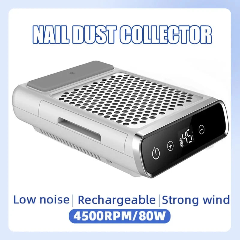 Nail Dust Extractor Vacuum – Professional Manicure Equipment with Adjustable Speed