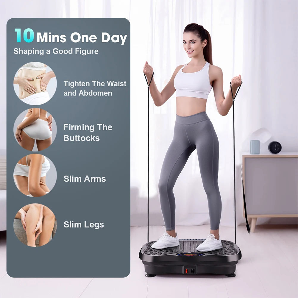 Vibration Plate Exercise Machine Whole Body Workout Bluetooth