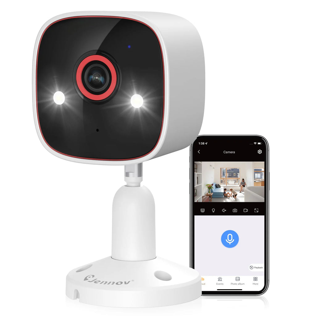 Outdoor/Indoor Security Cameras 2K HD Wireless WiFi Color Night Vision IP66 Waterproof