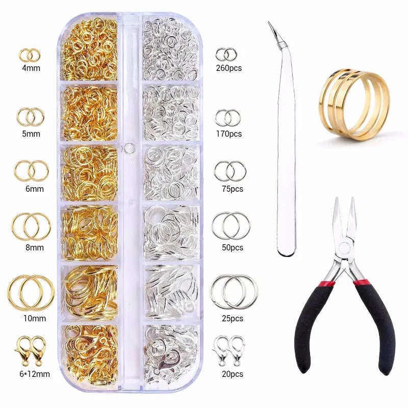 Jewelry Making Supplies Kit with Jewelry Making Tools Earring Charms Jewelry Wires