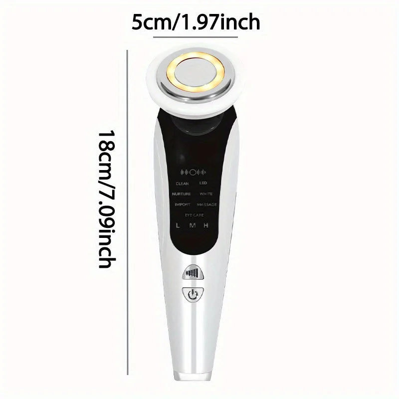 Handheld facial lifting and massage beauty device, electric V-face beauty device,