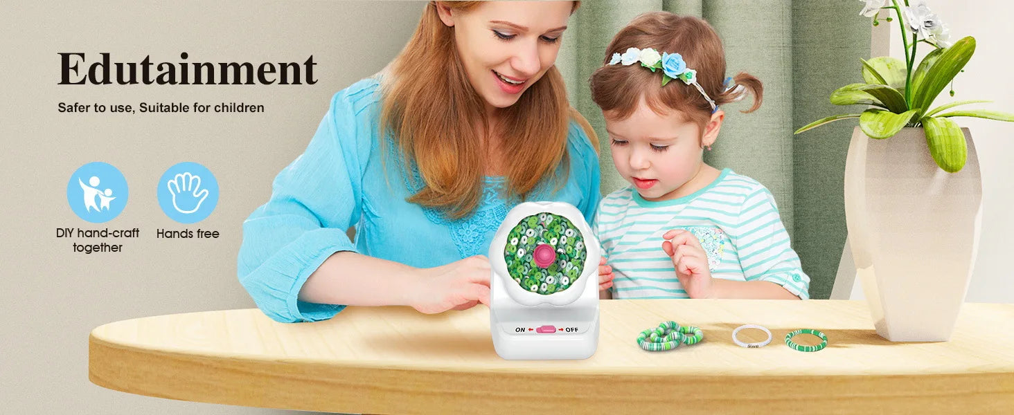Bead Spinner Automatic Bracelet Beading Machine Jewelry Making Device Electric