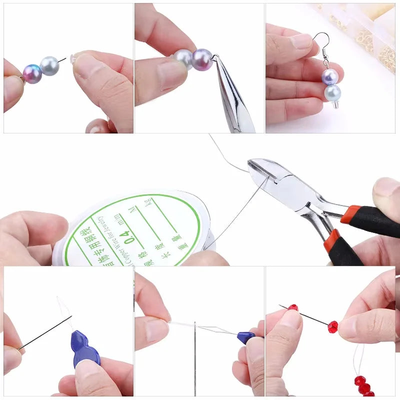 Jewelry Making Supplies Kit with Jewelry Making Tools Earring Charms Jewelry Wires