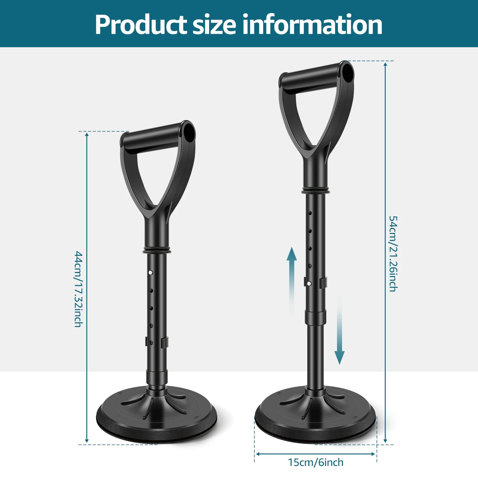 Mobility Aids Tool Adjustable Standing Assist Device Portability Standing Aid Device Stable Supports Equipment for Rising Indoor