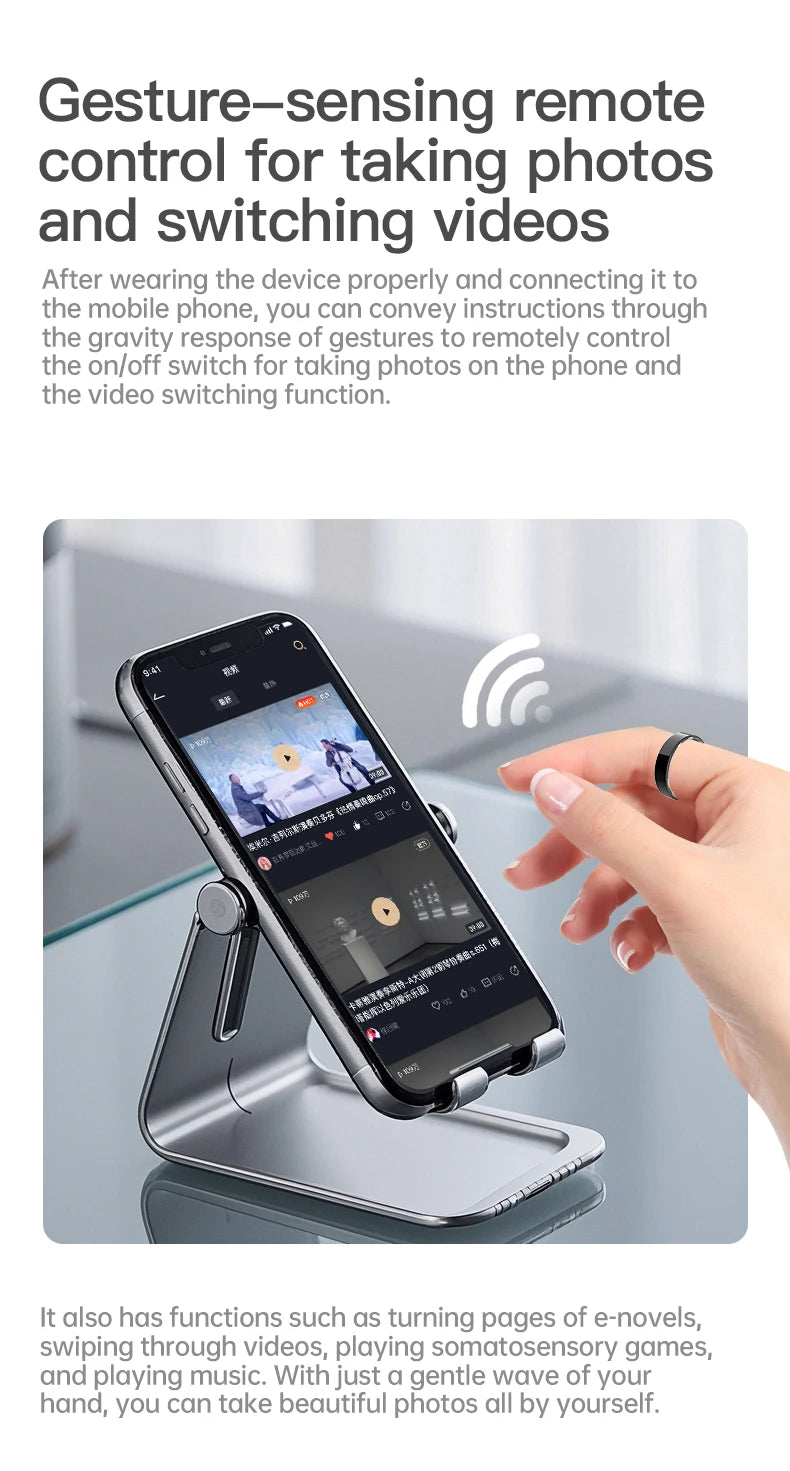 Smart Ring Bluetooth Call Heart Rate Blood Pressure Monitor 5ATM Waterproof Health Ring Men Women