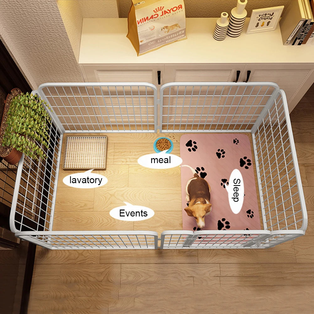 Portable Pet Playpen Dog Exercise Cat Fence 6 Panel Heavy Duty Crate Cage