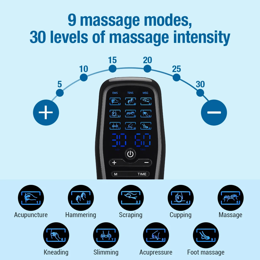 Tens Muscle Stimulator Electric EMS Body Massage Digital Therapy