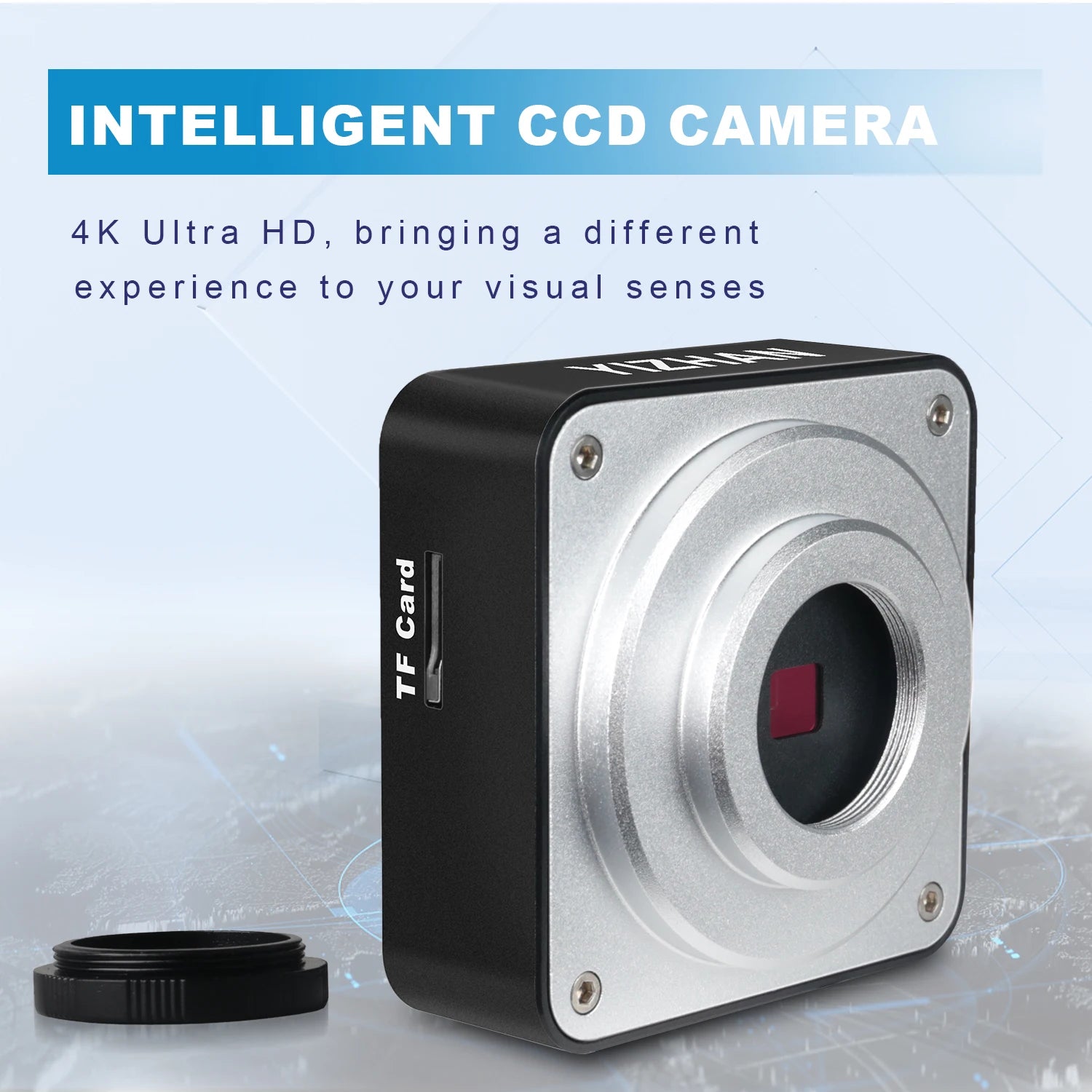 Microscope With 360° Adjustable Arm, 4K 48MP HDMI TYPE-C  0-150X Magnification