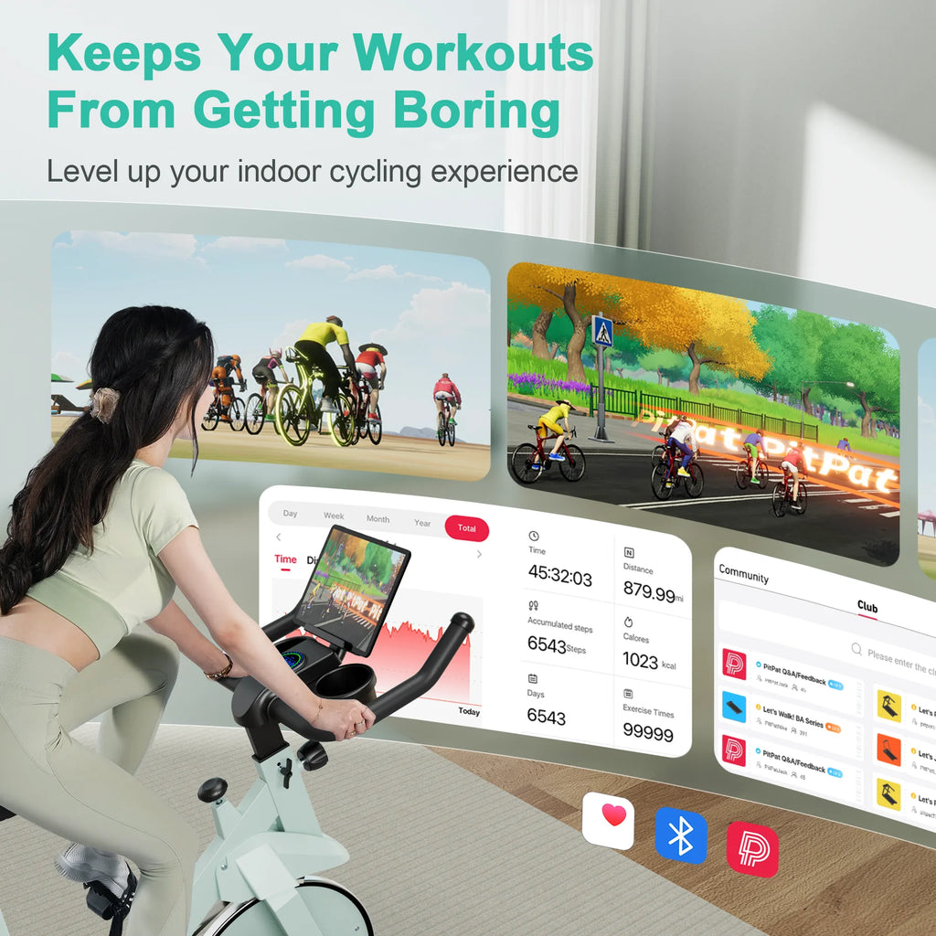 Exercise Bike, 32-Level Magnetic Resistance Stationary Bikes for Home